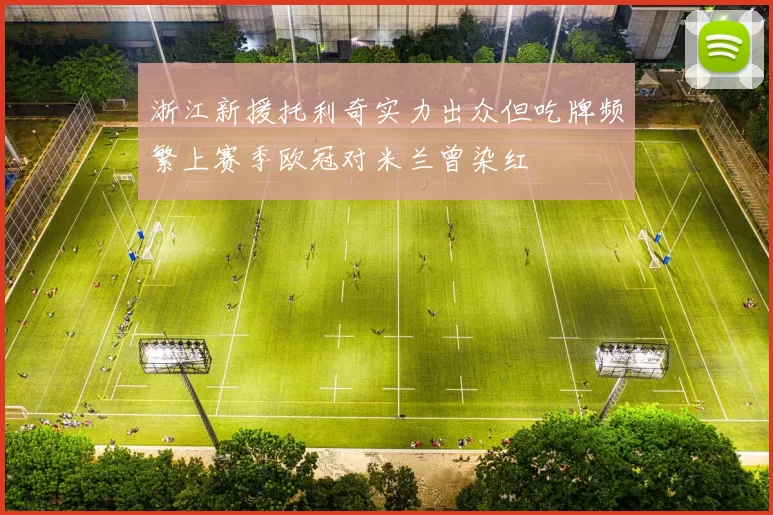 浙江新援托利奇实力出众但吃牌频繁上赛季欧冠对米兰曾染红